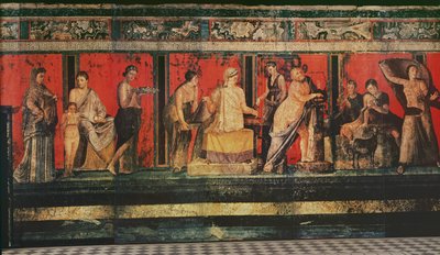 قاعة الألغاز ، بومبي ، 79AD (لوحة جدارية) بواسطة رواية