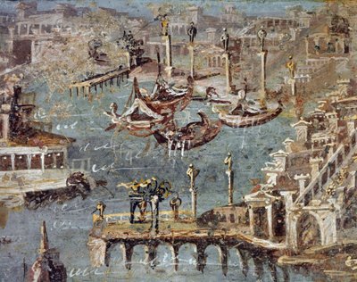 The city and the port of Pozzuoli (fresco بواسطة رواية