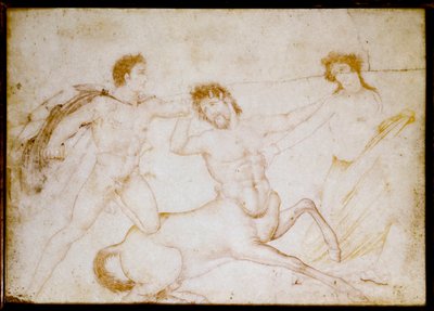 ثيسيوس والقنطور (رسم على الرخام بواسطة رواية