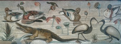 الحيوانات في النيل ، من بيت الفون (Casa del Fauno) ، بومبي بواسطة رواية