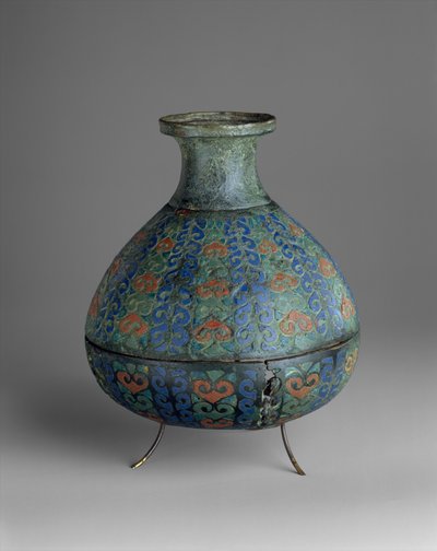 مزهرية ، 250-300 ميلادي (مينا شامبلفي وسبائك نحاسية) بواسطة رواية