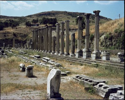 منظر لمقدس أسكليبيوس (283 إلى 133 قبل الميلاد) بواسطة رواية