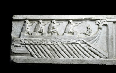 سفينة حربية (إغاثة منخفضة) بواسطة رومان رومان