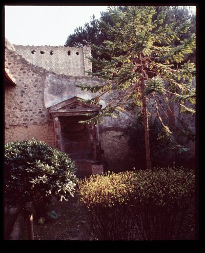 Lararium of Casa del Mobilio Carbonizzato (بيت الأثاث المحمر) ، القرن الخامس قبل الميلاد - القرن الأول الميلادي بواسطة رومان رومان