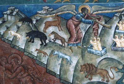 الحيوانات المفككة ، التفاصيل من The Last Judgement ، 1547-50 بواسطة المدرسة الرومانية