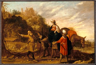 عودة الغازي من منزل الصنامي وذهابه للقاء إليسي. 1644 ... بواسطة Rombout van Troyen