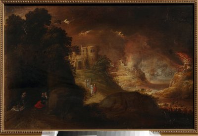 سدوم وعمورة. لوحة لرومبوت فان تروين (حوالي 1605-حوالي 1650) ، زيت على قماش. الفن الهولندي بواسطة Rombout van Troyen