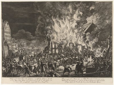 حريق في خطوط الأميرالية ، 1673 حريق ليجنبان القديم والمباني المجاورة (...) حدث في 12 يناير 1673 / Feu qui se prit le 12 يناير 1673 ، auxvielles Corderies de l 