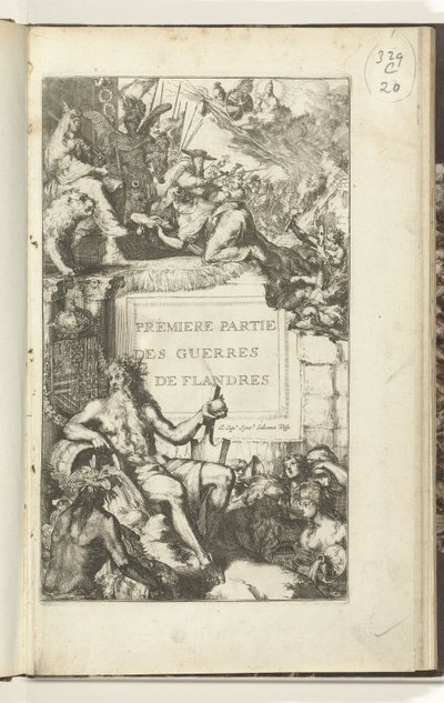 طباعة العنوان للجزء الأول من Guerres de Flandres Premier partie des Guerres de Flandres (العنوان على الكائن) Guerres de Flandres (عنوان السلسلة) بواسطة رومين دي هوج (منسوب إلى)