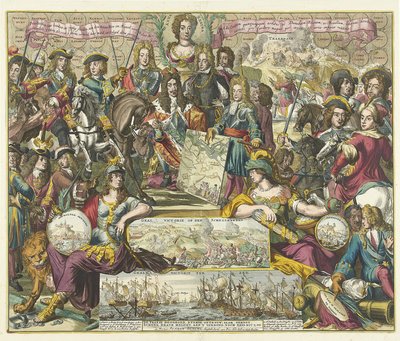 رمزية انتصار الحلفاء عام 1704 ، 1704-1705 بواسطة Romeyn de Hooghe