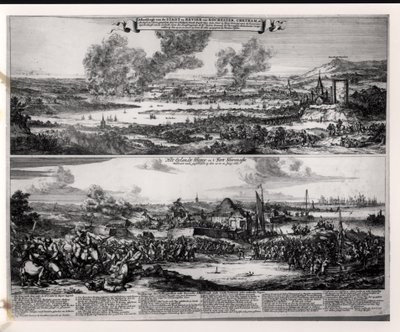الهجوم الهولندي على نهر ميدواي ، 20 و 21 يونيو 1667 ، منقوش بواسطة نيكولاس فيشر (1618-1709) بواسطة Romeyn de Hooghe