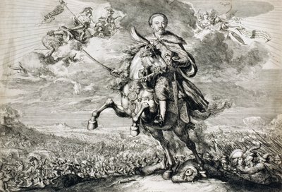 تمجيد جون سوبيسكي الثالث (1629-96) في معركة شوكيم ، 1674 بواسطة Romeyn de Hooghe