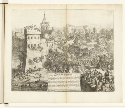 إنام فان كوربيل ، 1590 القبض على كوربيل (العنوان على الكائن) حروب فلاندرز (عنوان المسلسل) بواسطة Romeyn de Hooghe
