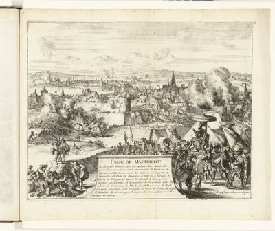 استيلاء دوق بارما على ماستريخت عام 1579 Prize de Mastricht (العنوان على الكائن) Guerres de Flandres (عنوان المسلسل) بواسطة Romeyn de Hooghe