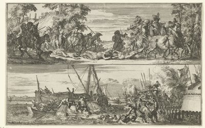 تمثيلان للفظائع الفرنسية ، 1672 بواسطة Romeyn de Hooghe