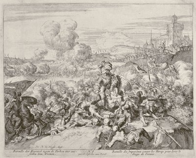 دورة طباعة فيينا ، جيش الإمبراطور يقاتل مع الأتراك ، 1683 بواسطة Romeyn de Hooghe