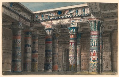 تصميم المسرح ، الفناء المصري بواسطة رومولو أخيل ليفراني