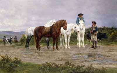ملزمة سوق بيرينيه المزارعين ، 1884 بواسطة بينك بونور