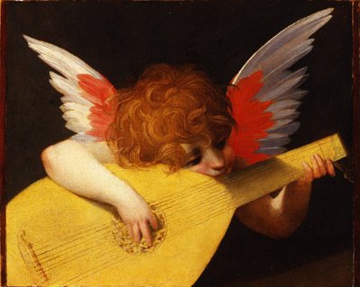 الملاك الموسيقي ، 1521 بواسطة Rosso Fiorentino