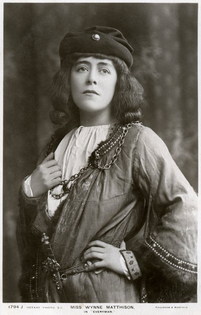 إديث ويني ماتيسون ، الممثلة البريطانية ، c1907. بواسطة صور الروتاري