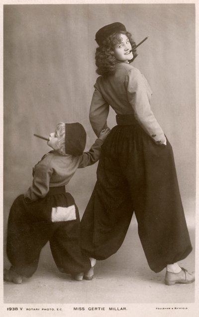 جيرتي ميلار ، الممثلة والمغنية البريطانية ، c1906. بواسطة صور الروتاري