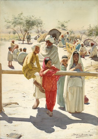 نظرة خاطفة على القطار ، الهند ، 1892 بواسطة رودولف و G. Swoboda