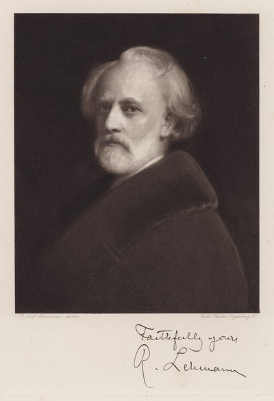 Rudolf Lehmann, Self Portrait (litho) بواسطة رودولف ليمان