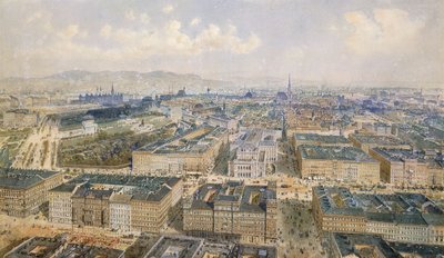 بانوراما فيينا ، 1871 بواسطة رودولف من البديل