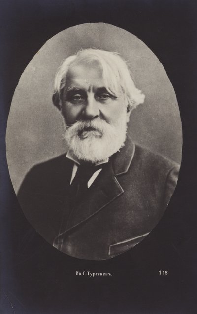 إيفان تورجنيف (1818-1883) ، روائي روسي ، كاتب قصة قصيرة وكاتب مسرحي بواسطة مصور روسي
