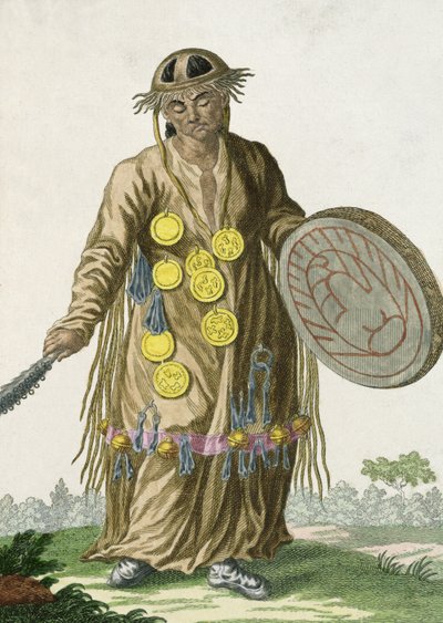مغول شامان ، 1820 بواسطة المدرسة الروسية