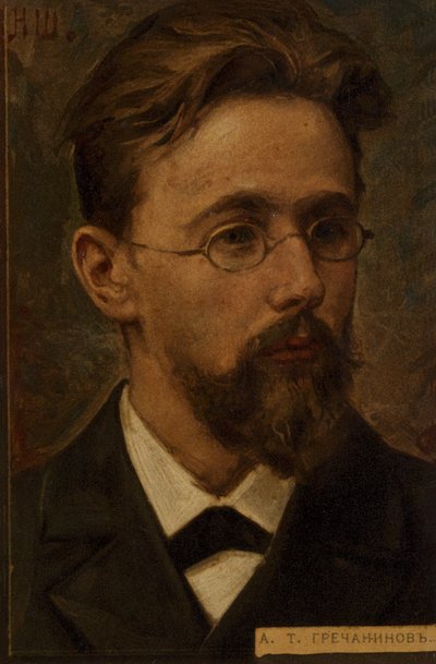 ألكسندر جريتشانينوف ، ملحن رومانسي روسي (1864-1956) بواسطة المدرسة الروسية