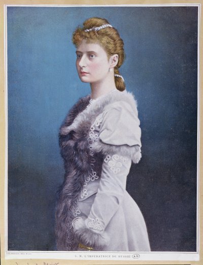 صورة Tsarina Alexandra Feodorovna (1872-1918) c.1898 بواسطة المدرسة الروسية