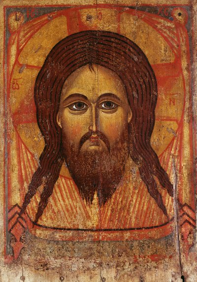 الوجه المقدس ، 1200-1250 بواسطة المدرسة الروسية