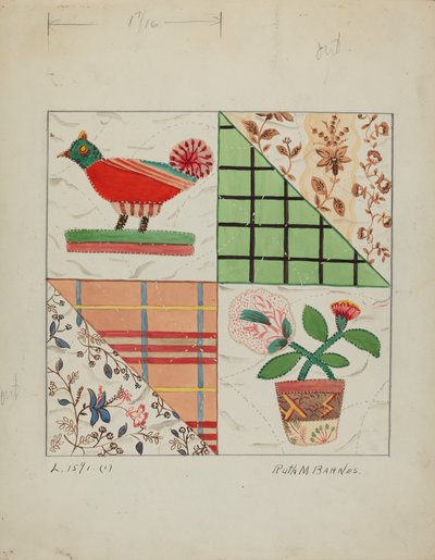 زين لحاف ، ج. 1936. بواسطة روث إم بارنز
