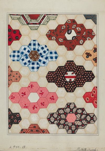 لحاف قسم 1 ، ج. 1936. بواسطة روث إم بارنز