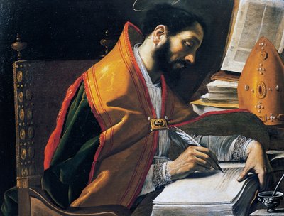 القديس أمبروز ، لوحة لروتيليو مانيتي (1571-1639) ، زيت على قماش ، 67 × 89 سم ، إيطاليا بواسطة راتيليو مانيتي