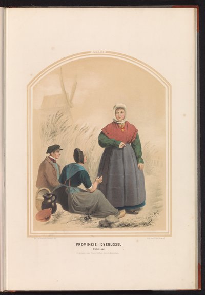 الزي التقليدي لأولدنزال في أوفريجسيل ، 1857 مقاطعة أوفريجسيل. Oldenzaal / XXXIII (العنوان على الكائن) بواسطة فالنتين بينغ