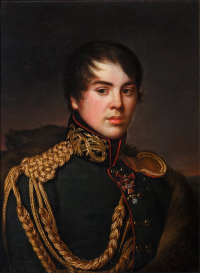 صورة للكونت فلاديمير ستيبانوفيتش أبراكسين 1796-1833 ، حوالي 1812 بواسطة اس اس سفينتسوف