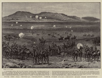 مع 62 Yeomanry الإمبراطوري ، قتالهم الأول ، عشرين ميلا من Kroonstad بواسطة سانت داد