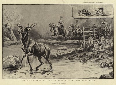 سيرك وولف في كريستال بالاس ، Stag Hunt بواسطة سانت داد