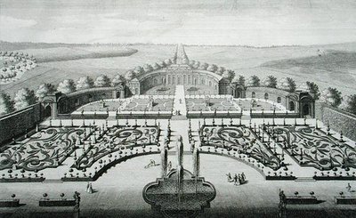 منظر للبرتقال في Geibach ، نقش بواسطة Johann Georg Pintz (1697-1767 / 8) بواسطة سالومون (بعد) الصغير