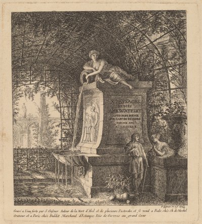 نافورة في منزل صيفي ، 1764. بواسطة سالومون جيسنر