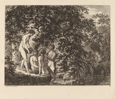 فتاة تحمل سلة من الفاكهة ، 1770. بواسطة سالومون جيسنر