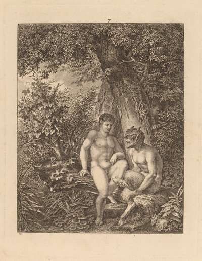 شاتان في غابة ، 1777. بواسطة سالومون جيسنر