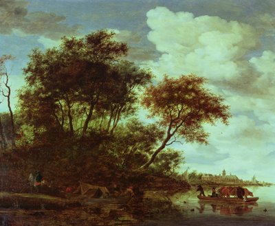 صورة غير معروفة بواسطة Salomon van Ruisdael أو Ruysdael