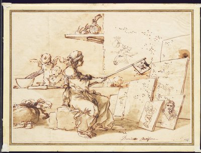رمزية الرسم السيئ ، c.1649-50 بواسطة سلفاتور روزا