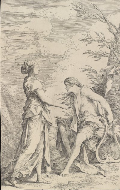 أبولو و Cumaean Sibyl ، كاليفورنيا. 1661. بواسطة سلفاتور روزا