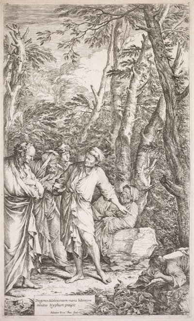 Diogenes وكأسه ، 1662. بواسطة سلفاتور روزا