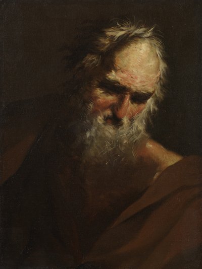 رأس رجل ملتح ، 1640-80 بواسطة سلفاتور روزا