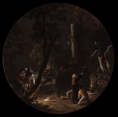 مشاهد السحر: الليل ، ج. 1645-1649. بواسطة سلفاتور روزا
